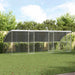 Hundebur med lagring 3 pcs sølv 6 x 2 x 2 m Galvanisert stål