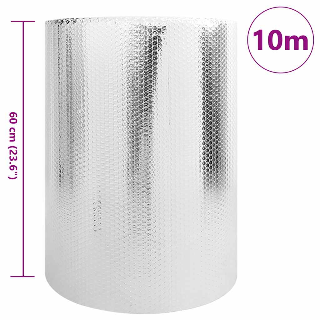 Varmereflektor for radiator sølv 10 x 0,6 m Polyethylen