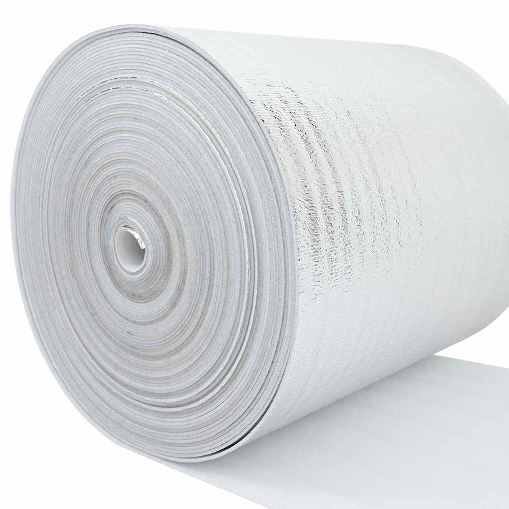 Varmereflektor for radiator sølv 5 x 0,5 m Polyethylen