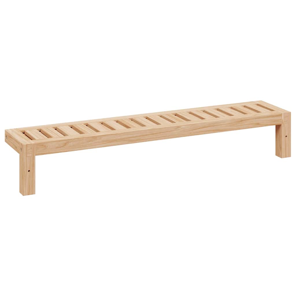 Vegghengt Hylle Naturlig 62 x 10 x 12,5 cm Massiv valnøtttre