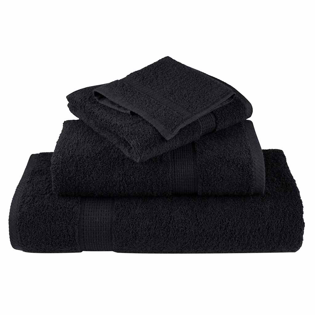 Gjesthåndkle SOLUND 25 pcs Svart 100 x 150 cm 550 gsm