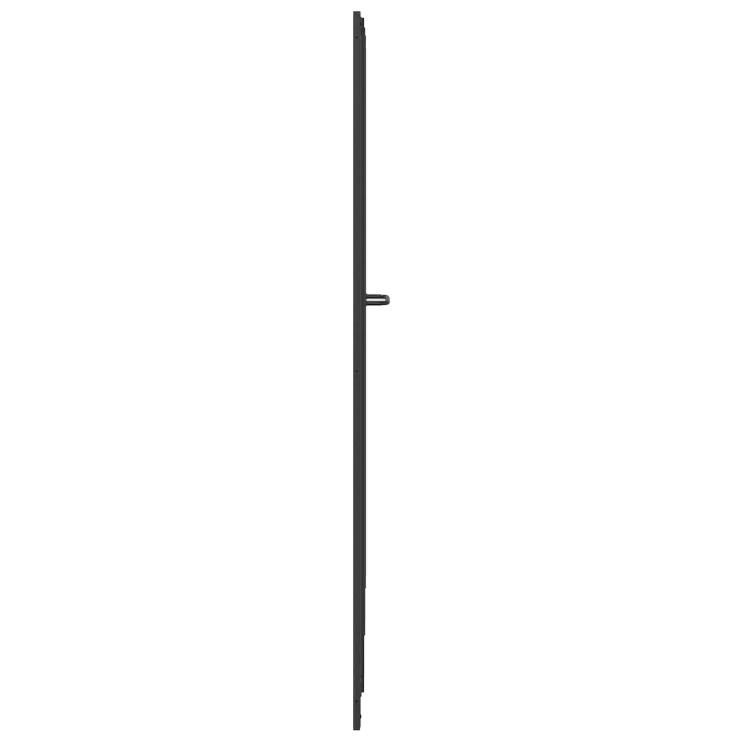 Dusjvegg Svart 168 x 140 cm Aluminium