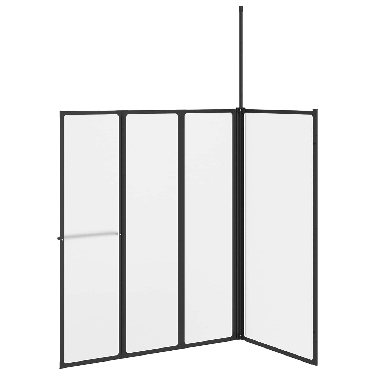 Dusjvegg Hvit 120 x 70 x 137 cm Aluminium