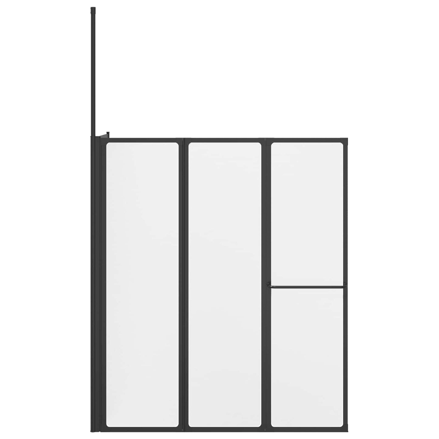 Dusjvegg Hvit 120 x 70 x 137 cm Aluminium