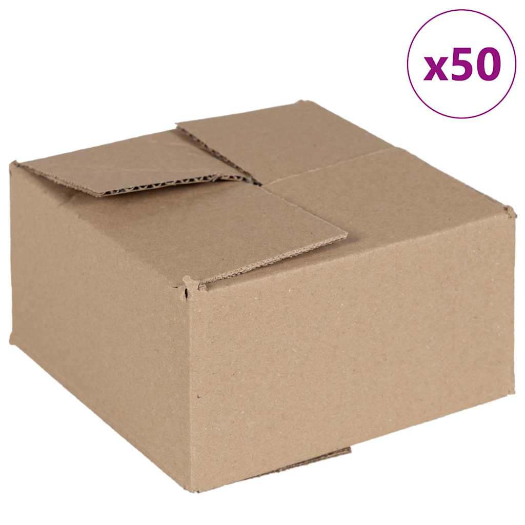 Sammenleggbar boks 50 pcs Naturlig 15 x 15 x 8 cm Papp