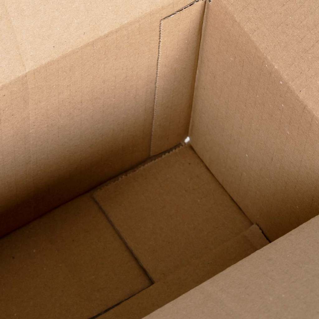 Sammenleggbar boks 50 pcs Naturlig 24 x 13 x 13 cm Papp