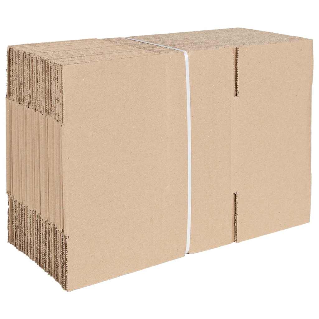 Sammenleggbar boks 50 pcs Naturlig 24 x 13 x 13 cm Papp
