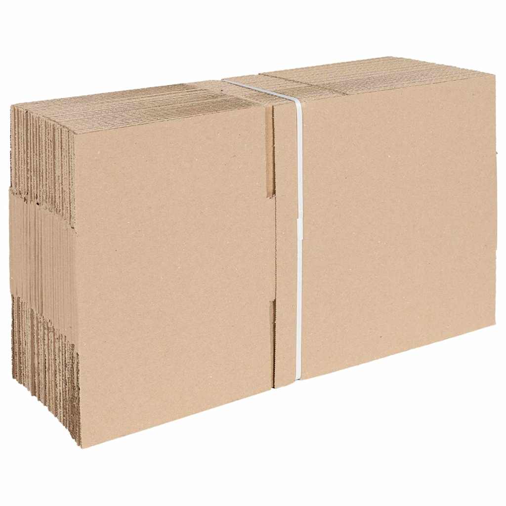 Sammenleggbar boks 50 pcs Naturlig 25 x 17,5 x 10 cm Papp