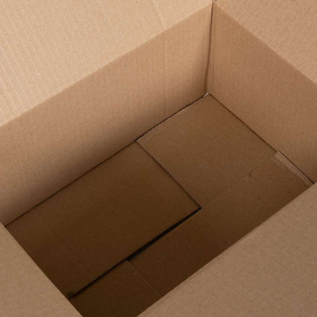 Sammenleggbar boks 50 pcs Naturlig 30 x 21,5 x 14 cm Papp