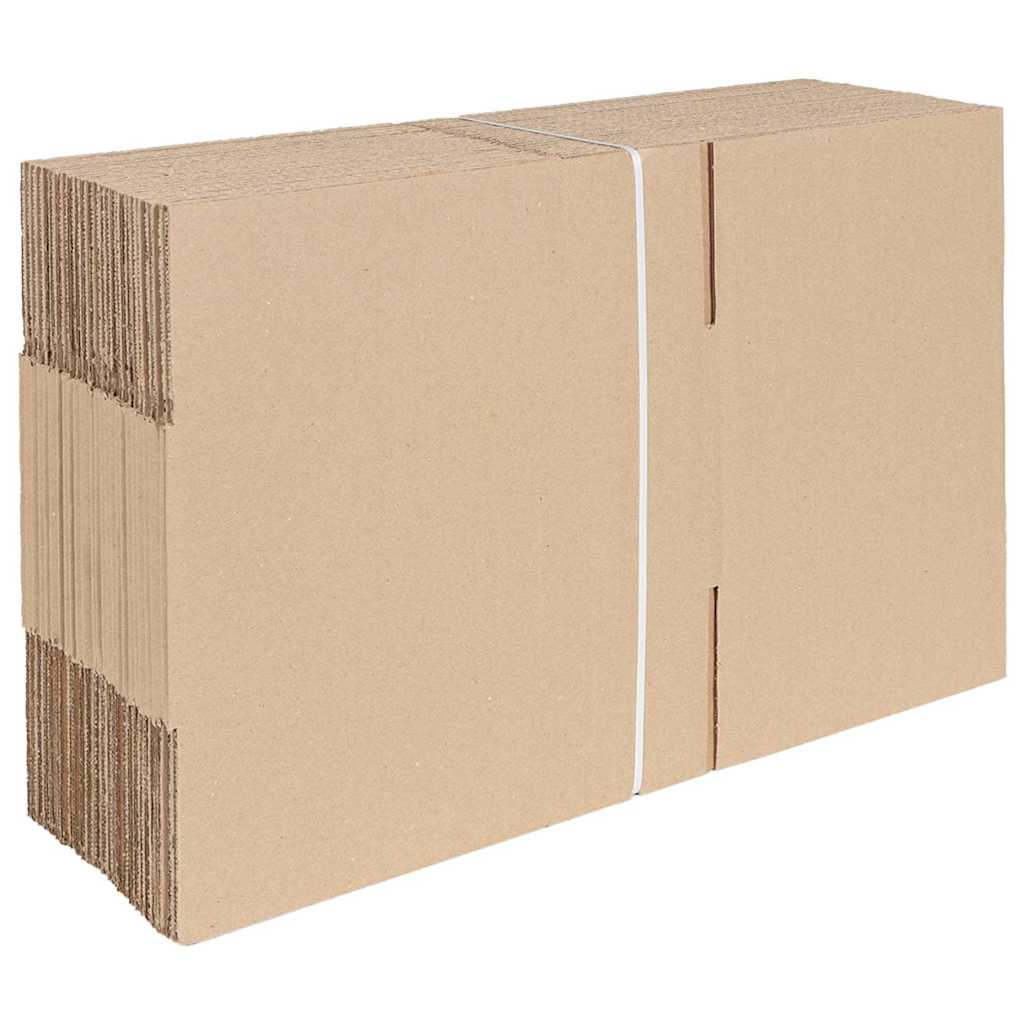 Sammenleggbar boks 50 pcs Naturlig 30 x 21,5 x 14 cm Papp