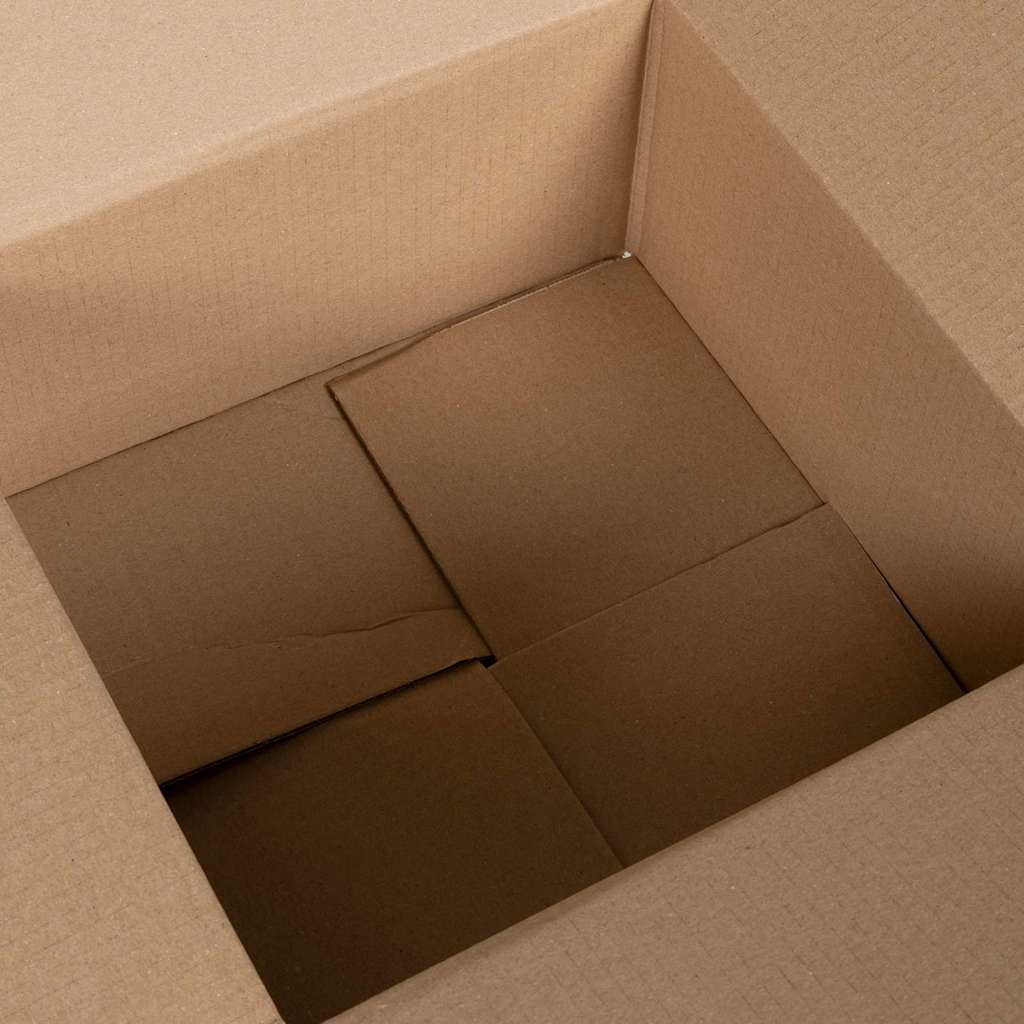 Sammenleggbar boks 50 pcs Naturlig 30 x 30 x 15 cm Papp