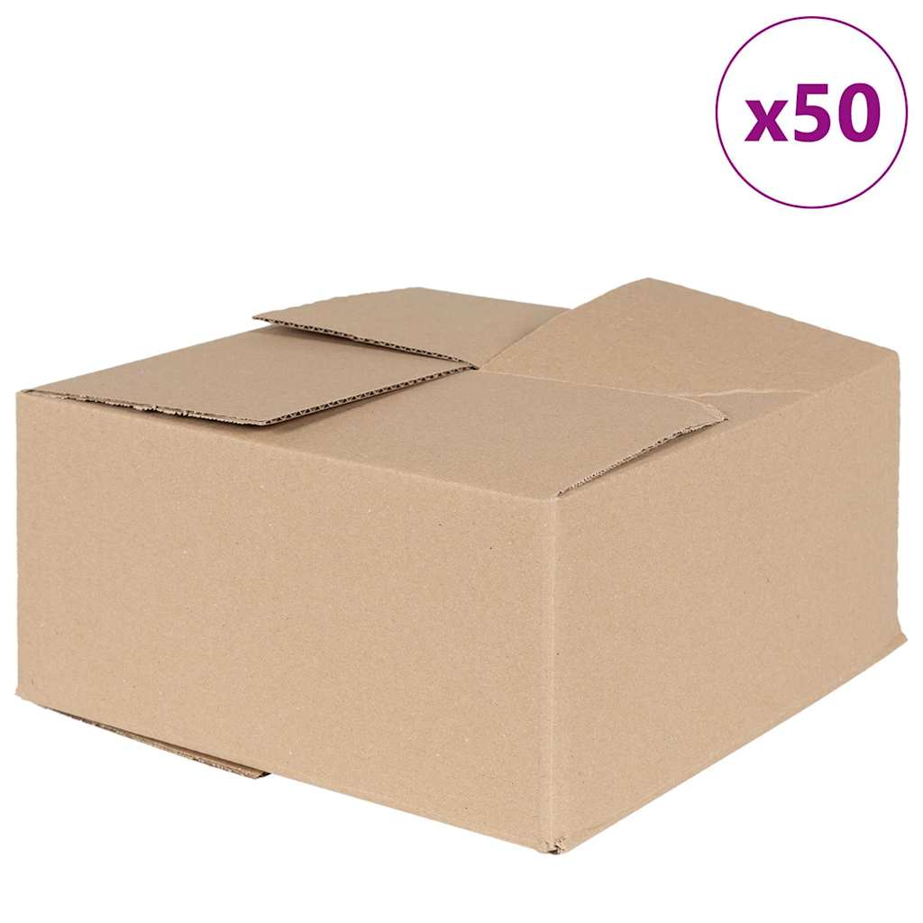 Sammenleggbar boks 50 pcs Naturlig 30 x 30 x 15 cm Papp