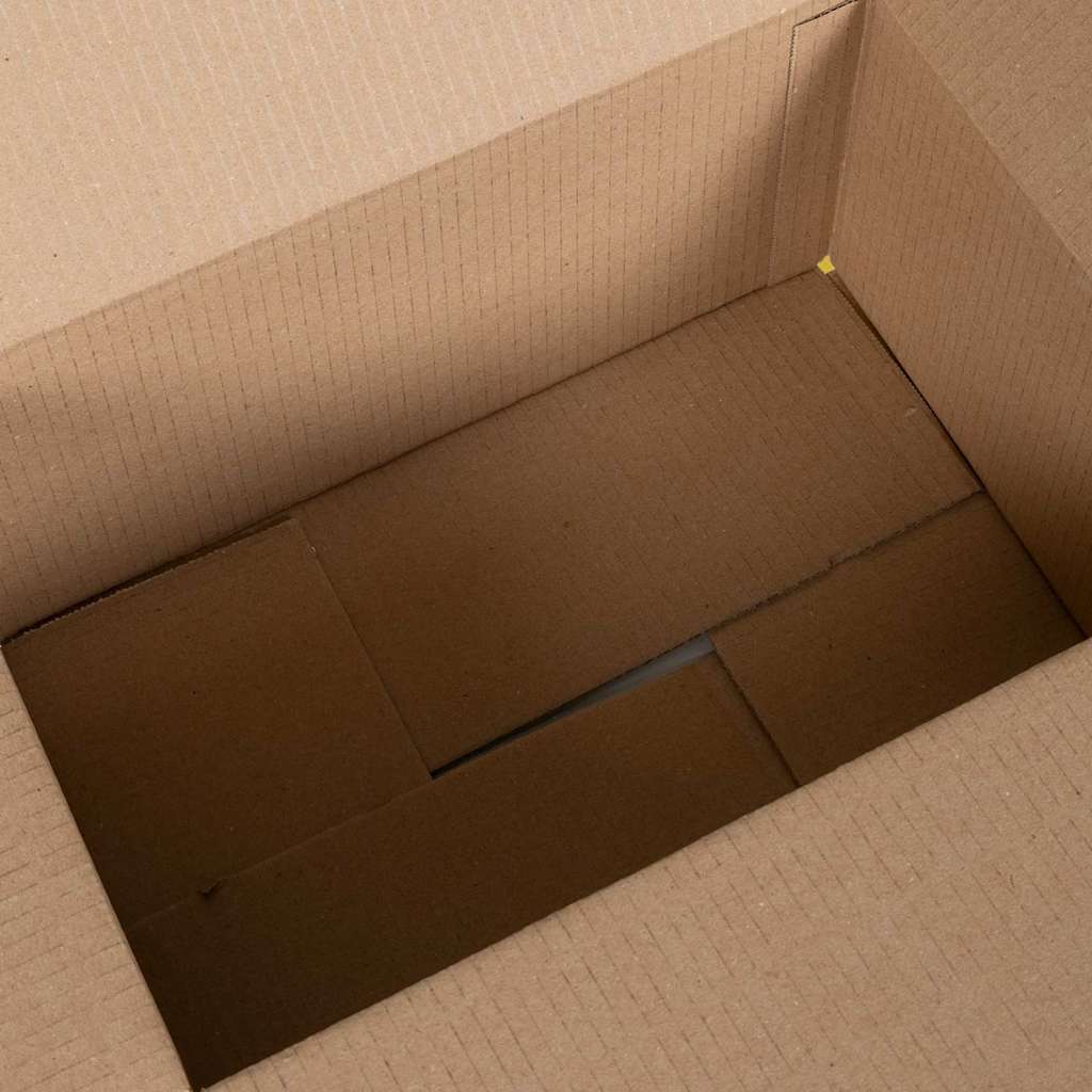 Sammenleggbar boks 50 pcs Naturlig 35 x 24 x 15 cm Papp