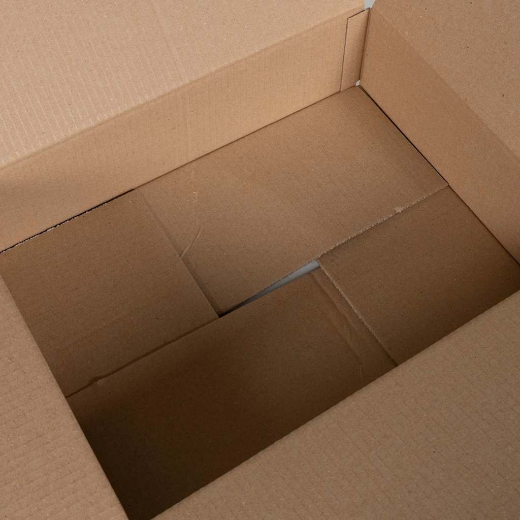Sammenleggbar boks 50 pcs Naturlig 40 x 30 x 10 cm Papp