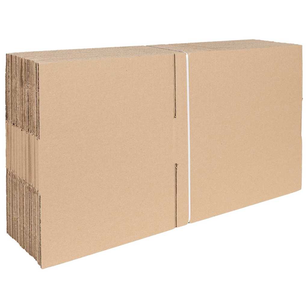 Sammenleggbar boks 50 pcs Naturlig 40 x 30 x 10 cm Papp