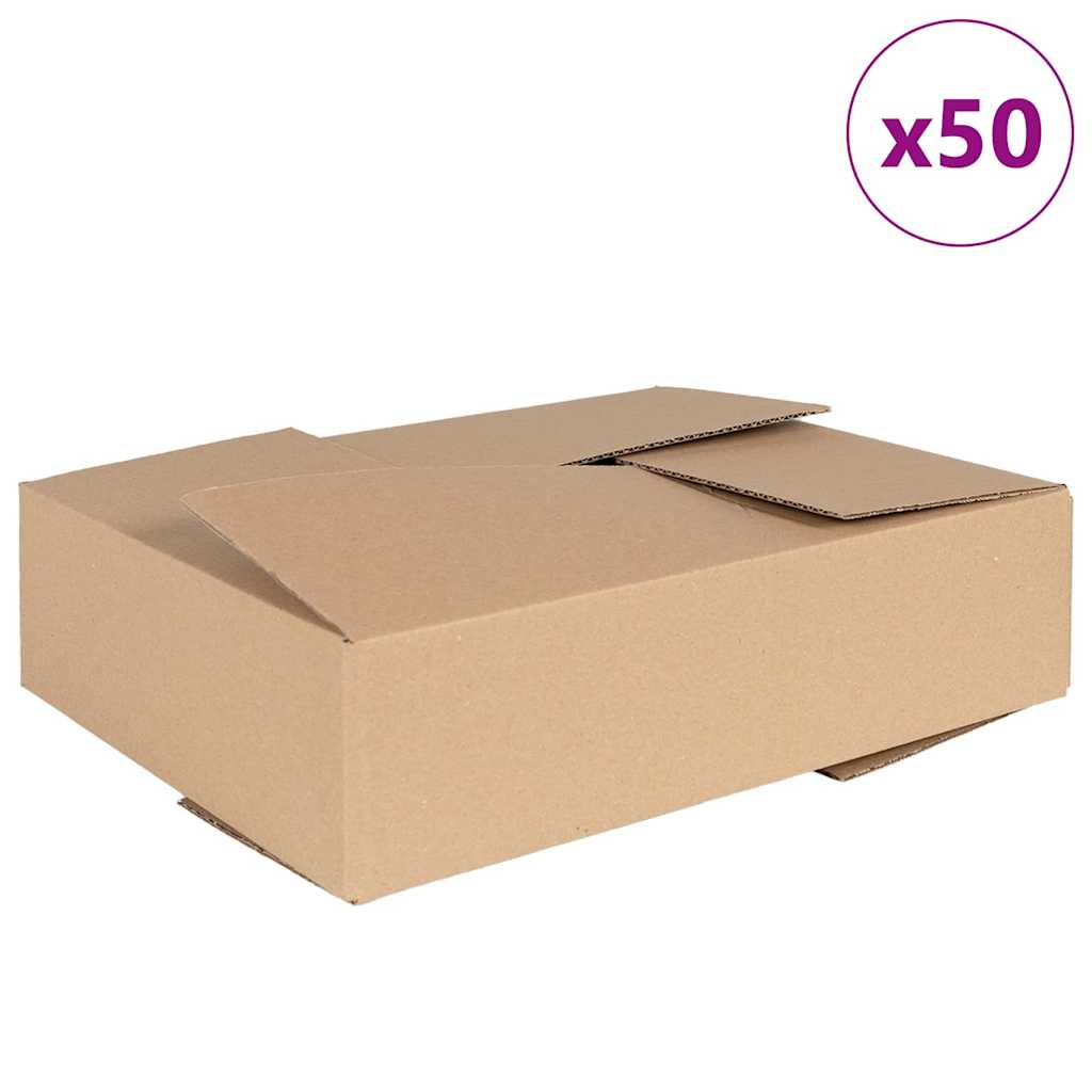 Sammenleggbar boks 50 pcs Naturlig 40 x 30 x 10 cm Papp