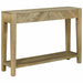 Konsollbord Naturlig grå 110 x 30 x 80 cm Massiv mango tre