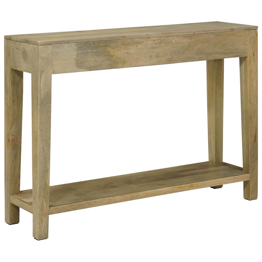 Konsollbord Naturlig grå 110 x 30 x 80 cm Massiv mango tre