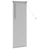 Vindu Persienne med gardiner sølv Aluminium