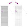 Vindu Persienne med gardiner sølv Aluminium