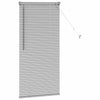 Vindu Persienne med gardiner sølv Aluminium