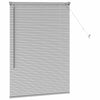 Vindu Persienne med gardiner sølv Aluminium