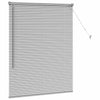 Vindu Persienne med gardiner sølv Aluminium