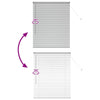 Vindu Persienne med gardiner sølv Aluminium