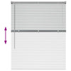 Vindu Persienne med gardiner sølv Aluminium