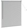 Vindu Persienne med gardiner sølv Aluminium
