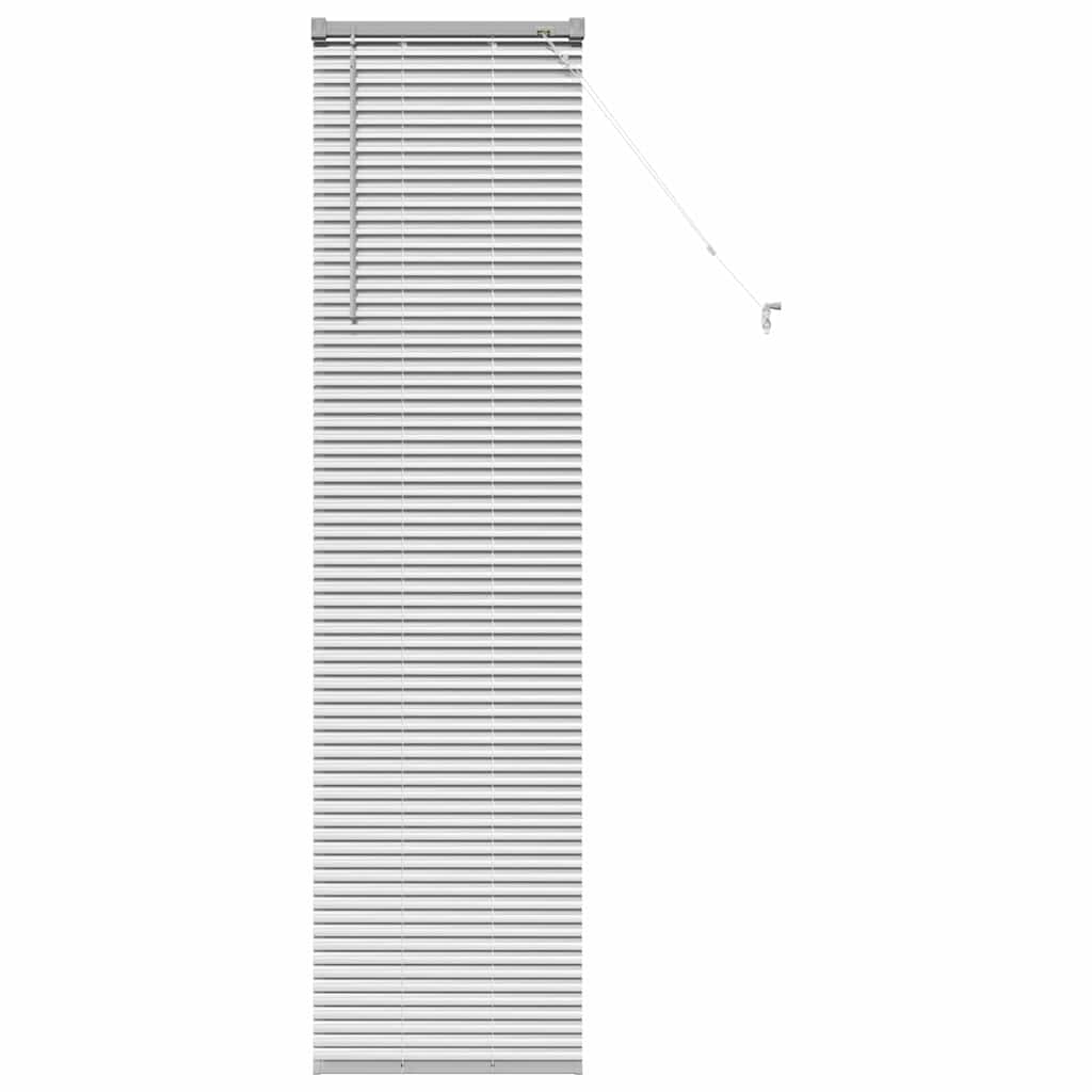 Vindu Persienne med gardiner sølv Aluminium