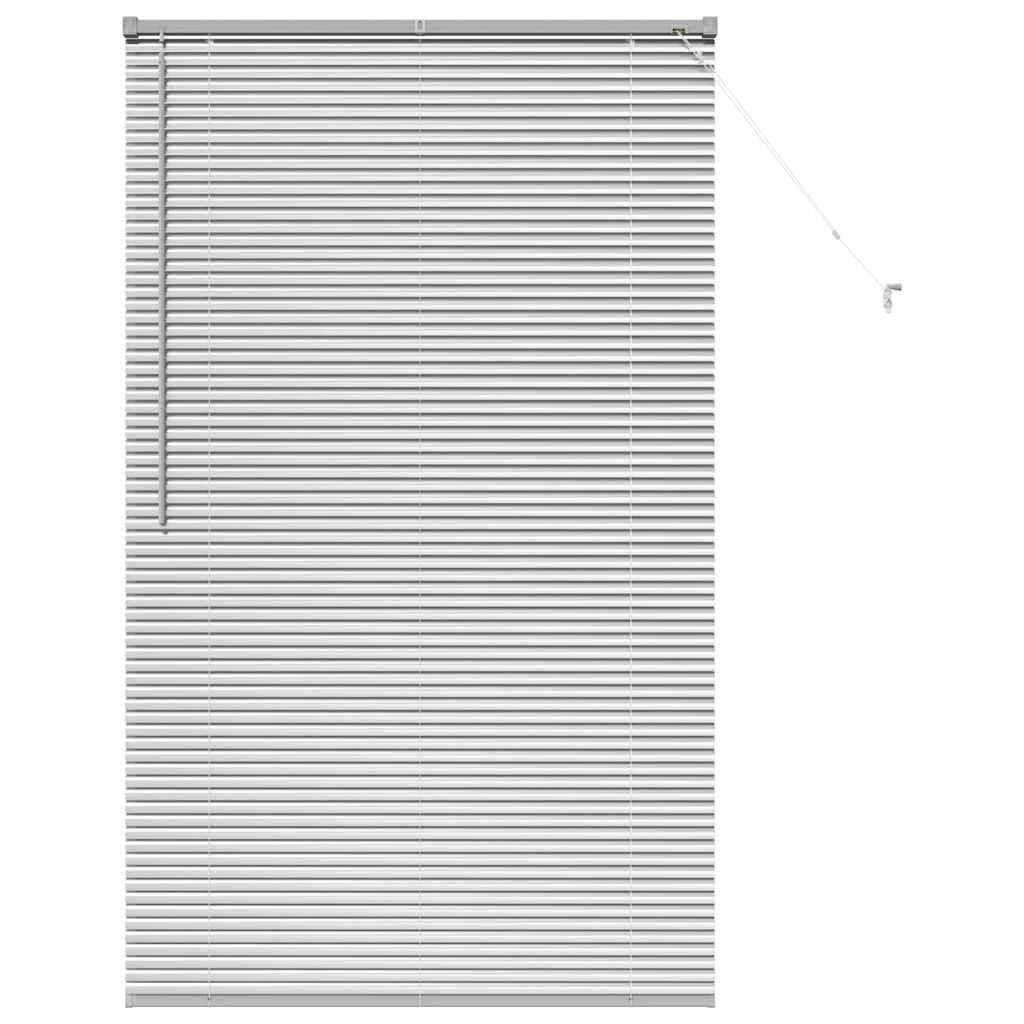 Vindu Persienne med gardiner sølv Aluminium