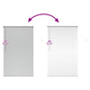 Vindu Persienne med gardiner sølv Aluminium