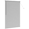 Vindu Persienne med gardiner sølv Aluminium
