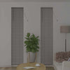 Vindu Persienne med gardiner sølv Aluminium