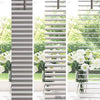 Vindu Persienne med gardiner sølv Aluminium