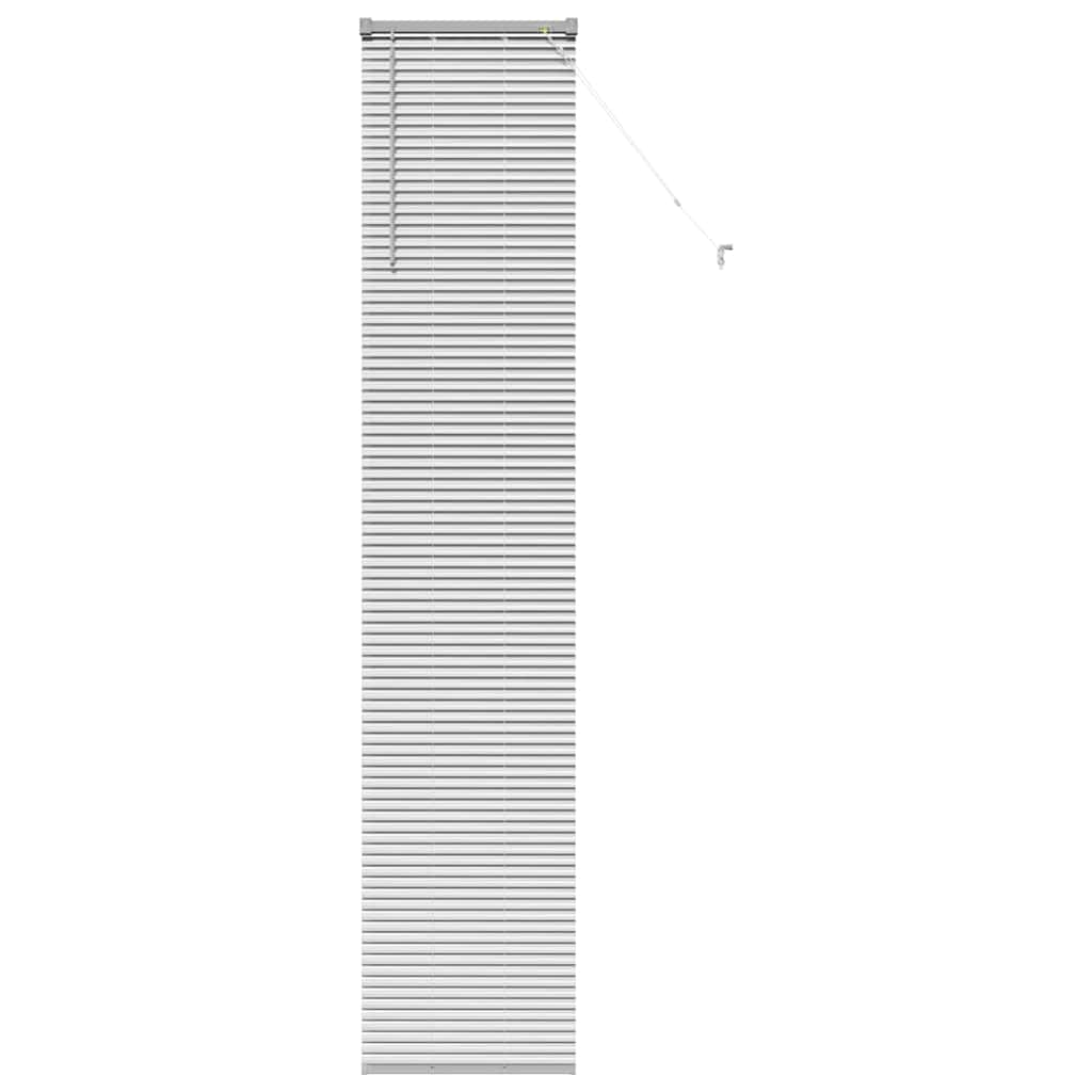 Vindu Persienne med gardiner sølv Aluminium