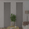 Vindu Persienne med gardiner sølv Aluminium