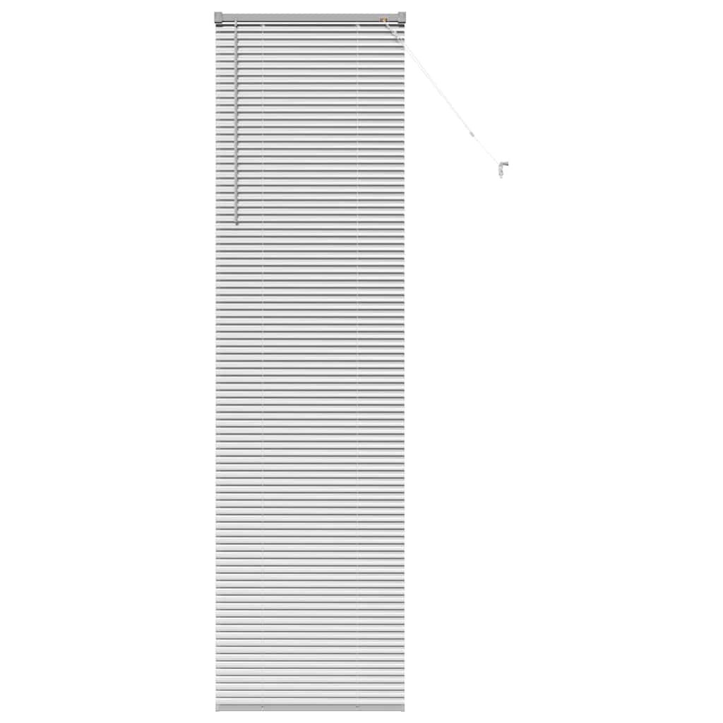 Vindu Persienne med gardiner sølv Aluminium