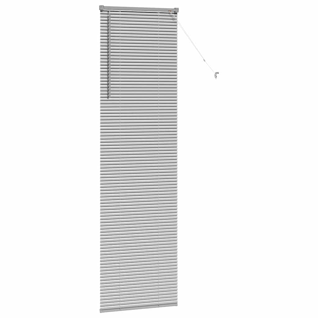 Venetianspersienner sølv 220 x 65 cm Aluminium