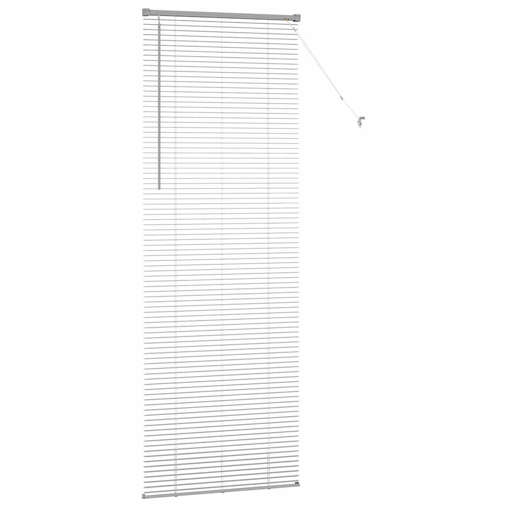 Vindu Persienne med gardiner sølv Aluminium