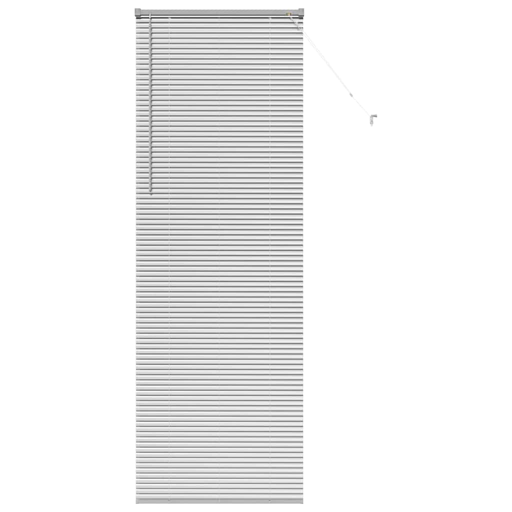 Vindu Persienne med gardiner sølv Aluminium