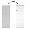 Vindu Persienne med gardiner sølv Aluminium
