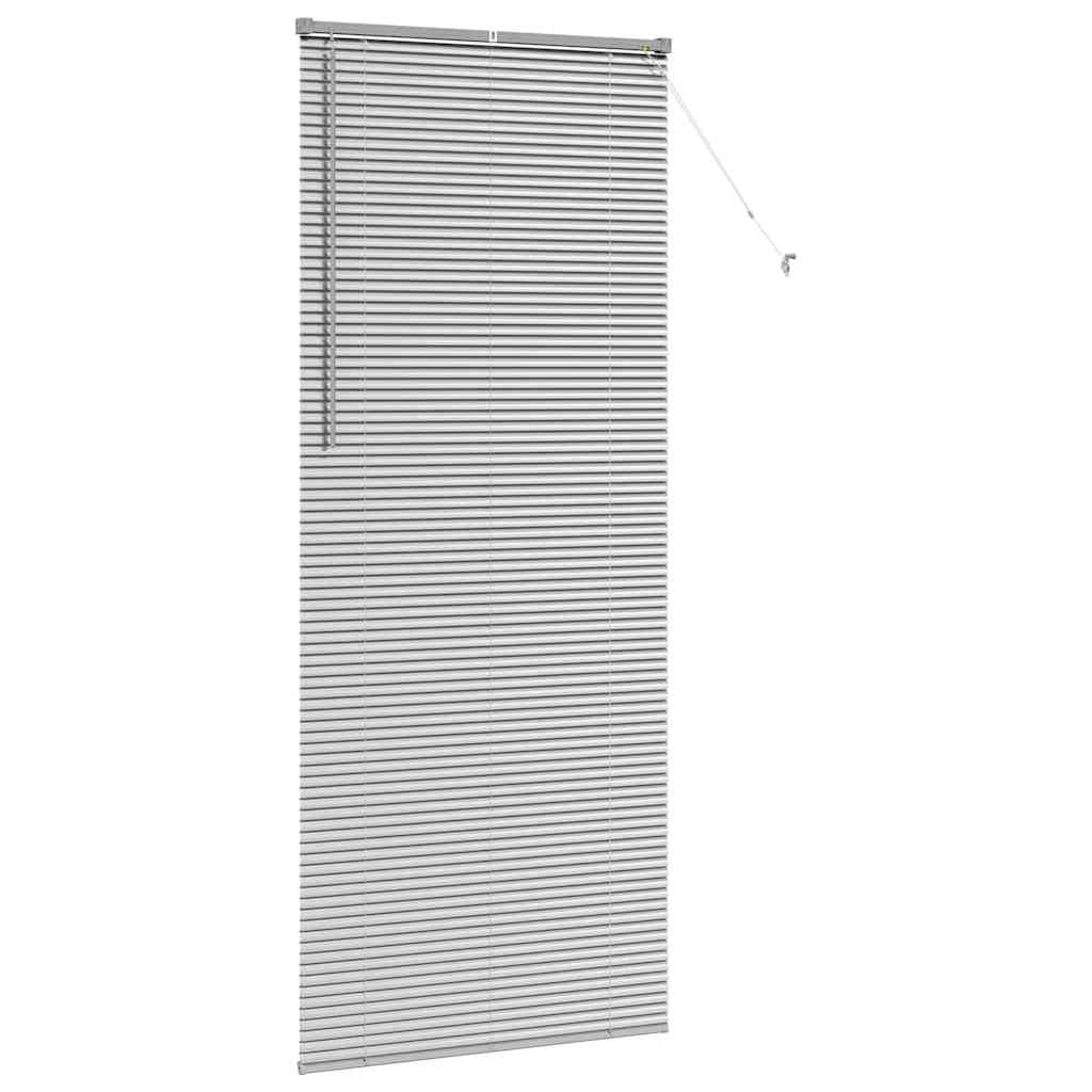 Venetianspersienner sølv 220 x 95 cm Aluminium