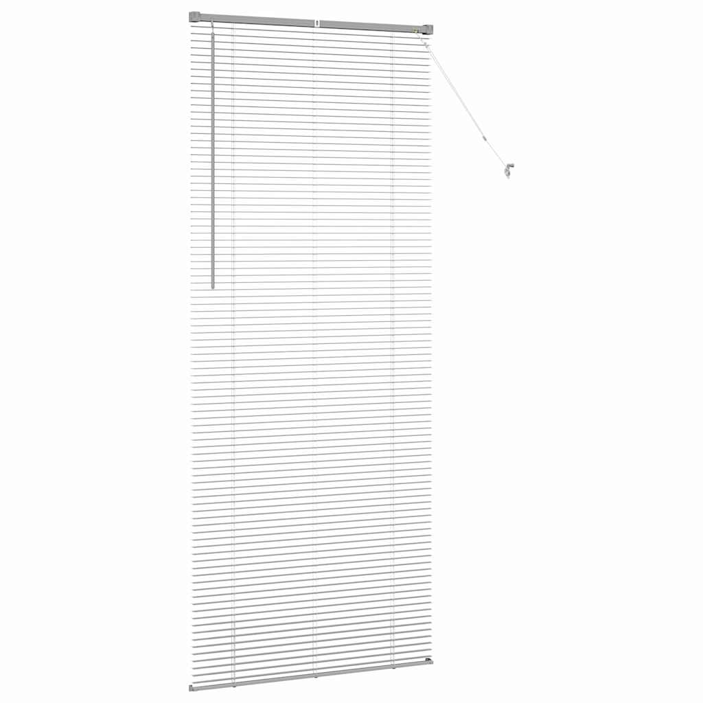 Vindu Persienne med gardiner sølv Aluminium