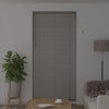 Vindu Persienne med gardiner sølv Aluminium