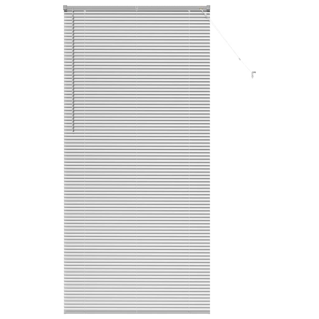 Vindu Persienne med gardiner sølv Aluminium