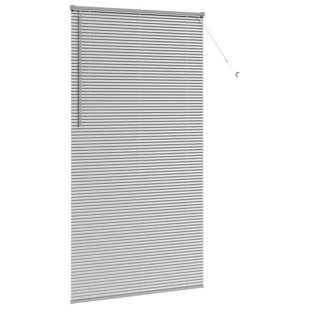Venetianspersienner sølv 220 x 110 cm Aluminium