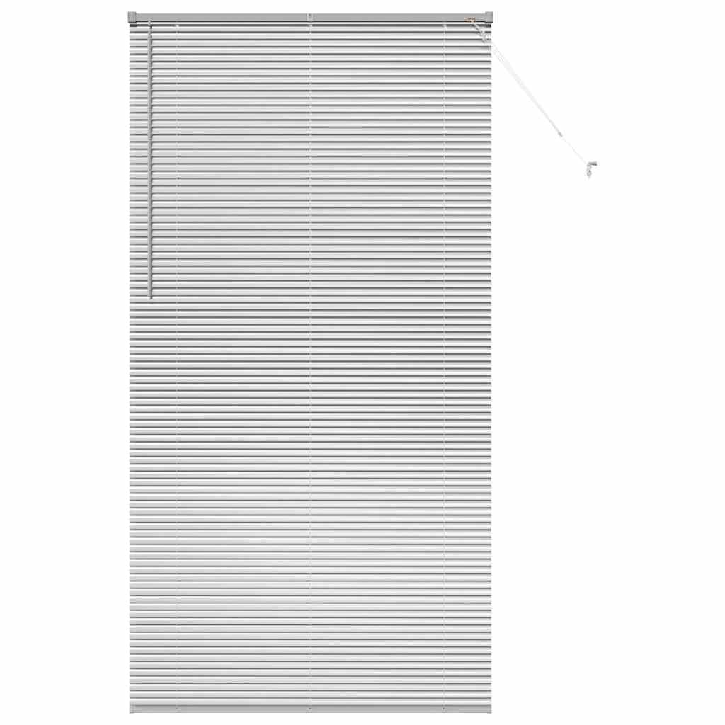 Vindu Persienne med gardiner sølv Aluminium