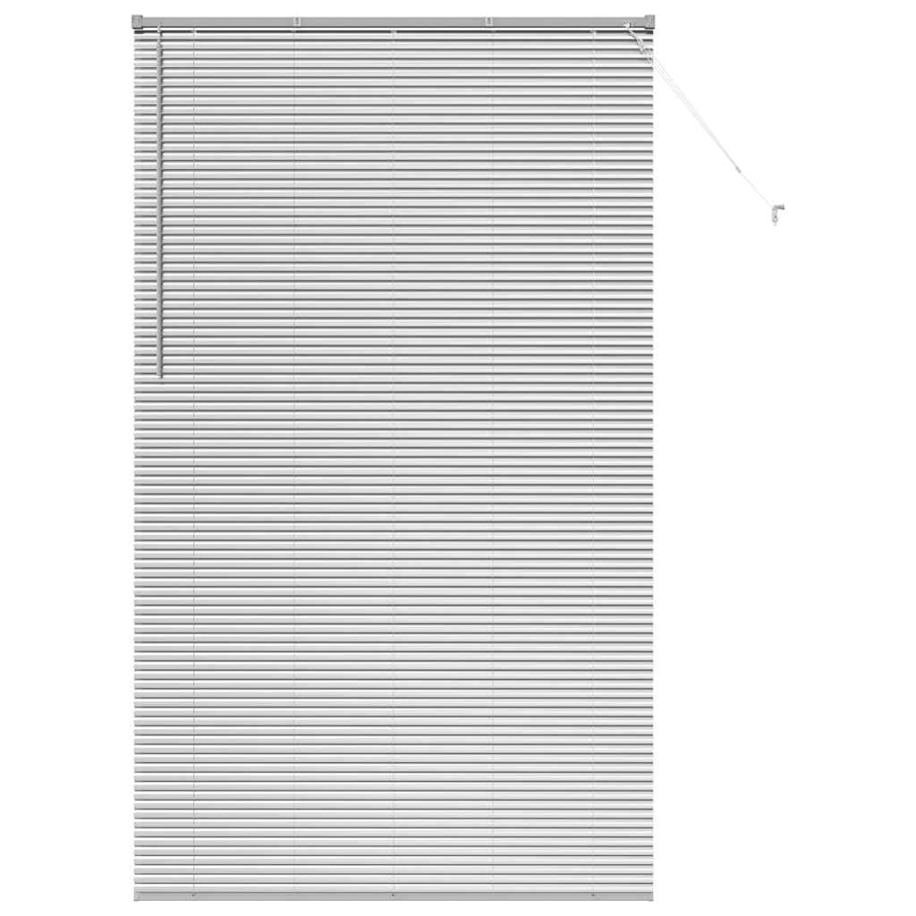 Venetianspersienner sølv 220 x 125 cm Aluminium